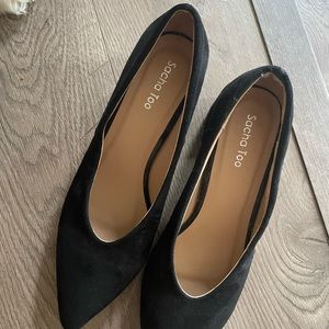 Black Block Heel Shoes
